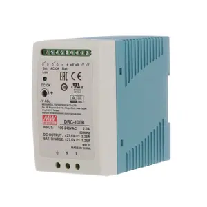 DRC-100B 96.5W 27.6V 3A Meanwell遮断電源 (バッテリー充電器付き)
