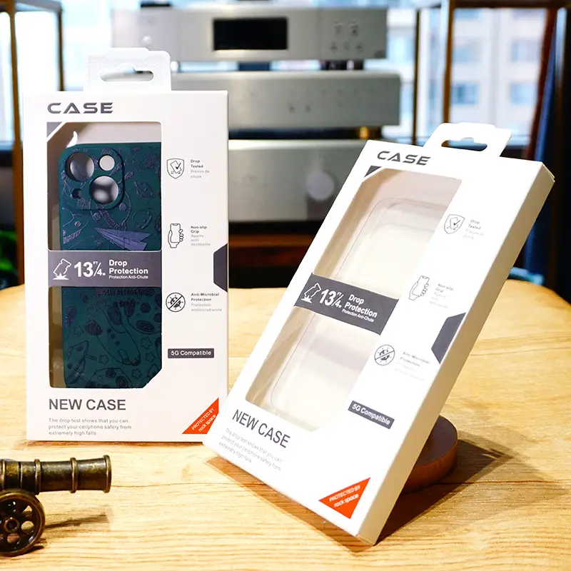 Pacchetto della scatola della cassa del telefono cellulare del cartone bianco 350g per Iphone 13 14 15 Pro Max