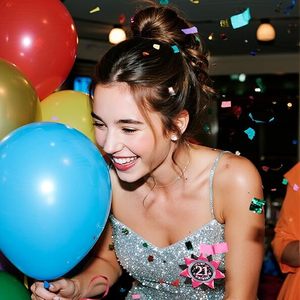 Spille da bavero per il 21° compleanno da ragazza, fatte a mano, con nastro in grosgrain nero e rosa, distintivo in banda di latta, decorazioni per feste di 21° compleanno - <span class=keywords><strong>IT</strong></span> è il mio 21° compleanno - Product Image 6