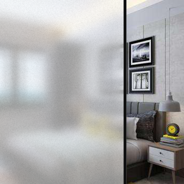 Custom Printing PVC Self-Adhesive Frosted Glass Film Removable Door Window Stickers for Home Office Hotel Decals