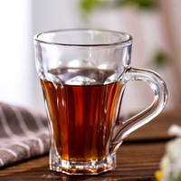 Hxglass vente en gros personnalisé sans plomb verre café thé tasse boisson chaude bière verre tasse