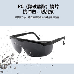 Lunettes de sécurité laser, monture noire, protection OD4+ 190-690nm contre les rayonnements lumineux, fabriquées à Shenzhen - Product Image 3