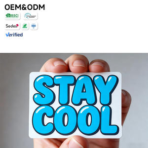 สติกเกอร์ตัวอักษรแบบฟองอากาศพิมพ์ลายตามสั่ง - สติกเกอร์ไวนิลสีน้ำเงินสดใสสำหรับตกแต่งแล็ปท็อป <span class=keywords><strong>รถยนต์</strong></span> และขวดน้ำ - Product Image 1