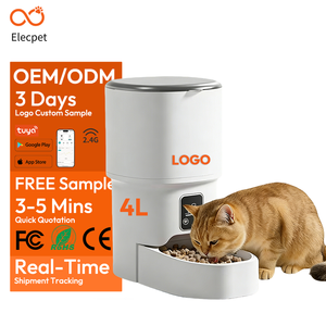 Dispenser di Cibo Automatico per Animali Domestici Elecpet OEM in Plastica Pet Perfect con Blocco Freschezza a 360°, Connessione Bluetooth e Controllo Tuya - Product Image 1