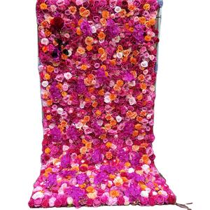 SPR 1.2*2.4M(4 * 8ft)/pc décoration de mariage toile de fond soie fleur artificielle mur - Product Image 2