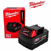 Clé à chocs sans fil Milwaukee M18 FUEL 1/2 pouce 1000 Nm à couple élevé, kit avec batterie 5,0 Ah, chargeur, sac à outils, moteur sans balais, OEM, vente en gros