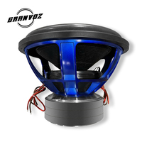 Haut-parleur de voiture subwoofer professionnel big bass 18 pouces 4000watt 470Oz 2 OHMS haut-parleur de voiture audio