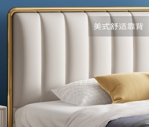 White Modern Leather Luxury Queen <strong>Gas</strong> <strong>Lift</strong> Super <strong>Single</strong> Tufted Princess Upholstered Storage <strong>Bed</strong> Frame Bedroom Living Room - Product Image 6