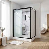 Unité de salle de bain intégrée préfabriquée tout-en-un pour intérieur, livraison directe d'usine, toilettes personnalisables pour bureau, maison, Airbnb