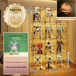 Chống bụi lưu trữ nhà kệ trưng bày tủ cho bức tượng nhỏ máy biến áp hộp mù Bộ sưu tập kệ trưng bày - Product Image 2