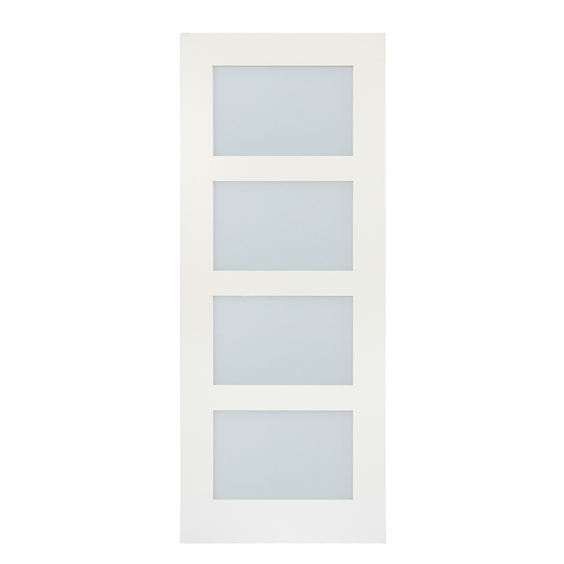 Porte intérieure en MDF avec 4 panneaux de verre