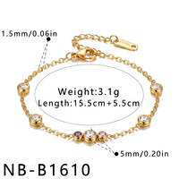 Bracelet en acier inoxydable plaqué or 18 carats Songfu pour femme, forme étoile, résistant au ternissement, chaîne minimaliste de luxe, bijoux tendance, cadeau