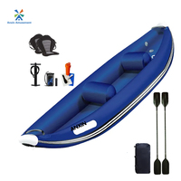 Kayak gonflable de compétition pour équipes, trois places, modèle 2026, le plus vendu, avec pompe, sac à dos et trousse de réparation, kayak à pédales 3 personnes 3,1 - 4m