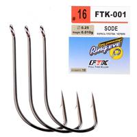Hameçons à carpe SODE de haute qualité 5 # -16 #   8-10 pièces Anneaux d'œil super pointus en acier à haute teneur en carbone barbelés pour la pêche en eau salée