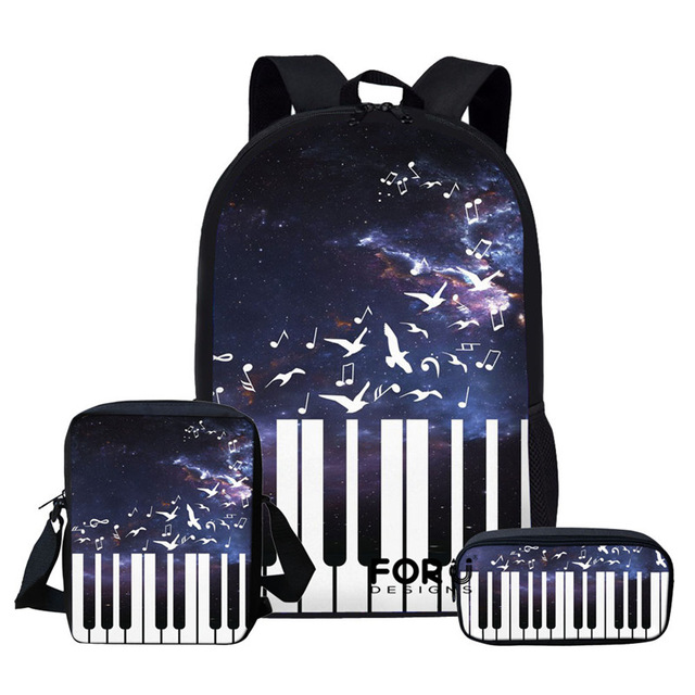 Syrads Borsa a Mano con Motivo a Pianoforte, Tracolla Casual da Donna in Pelle PU per Scuola di Lavoro