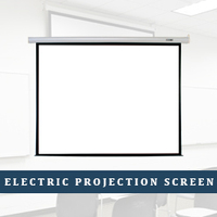 Écran de projection motorisé électrique en tissu blanc mat, portable, pour home cinéma, format 16:9, tailles 120 pouces, 150 pouces, 250 pouces