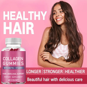 Gomitas de Colágeno con Glutatión para Cabello, Piel y Uñas, Gomitas de Colágeno Hidrolizado, Gomitas de Biotina para el Crecimiento del Cabello - Product Image 3