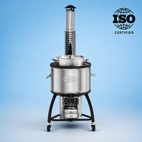 Estufa Industrial Moderna de Acero Inoxidable para Cocina Escolar, Certificada por ISO, de Alta Calidad