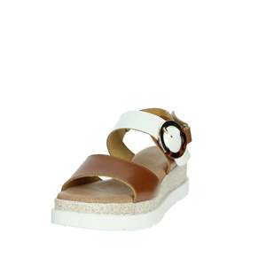 Sandalo Donna Serena con Zeppa Bianco Oro 255685DP Stile Estivo con Plateau - Product Image 6