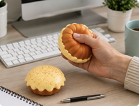 Jouet Squishy en forme de gâteau mousse aux champignons en PU, couleurs assorties, mignon, à remontée lente, anti-stress, unisexe, vente en gros