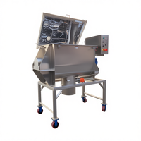 Mélangeur à ruban horizontal industriel en acier inoxydable de qualité alimentaire, capacité 50L-5000L, pour poudres sèches et granulés, avec moteur AC et engrenages