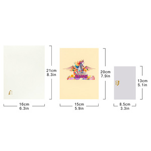 Tarjeta <span class=keywords><strong>de</strong></span> <span class=keywords><strong>Cumpleaños</strong></span> 3D con Animales, Tarjeta Artesanal <span class=keywords><strong>de</strong></span> Papel con Temática Animal para Invitaciones <span class=keywords><strong>de</strong></span> Fiesta Infantil - Product Image 4