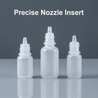 Bouteilles rondes compressibles en LDPE transparent pour échantillonnage en laboratoire, emballage cosmétique de voyage rechargeable, flacons cylindriques en plastique 3ml-30ml