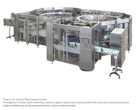 Ligne de remplissage et de bouchage rotative entièrement automatique CE pour sodas CSD, avec sertissage isobare pour bouteilles PET et verre, et étiquetage, pour usine de boissons
