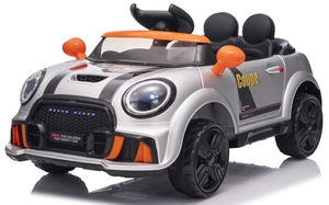 รถยนต์ไฟฟ้าบังคับวิทยุพร้อมไฟ LED ชาร์จได้ เครื่องเล่น <span class=keywords><strong>MP3</strong></span> ไฟหน้าสำหรับเด็กอายุ 2-4 <span class=keywords><strong>ป</strong></span>ี ของเล่นใช้พลังงานแบตเตอรี่ - Product Image 4