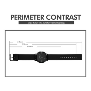 Montre chronographe ronde pour homme, bracelet en silicone de luxe, montre à quartz étanche 30M, montres en gros - Product Image 3