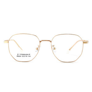 Monturas de Gafas de Titanio Jingyi Danyang, Rectangulares, con Protección Anti Luz Azul para Hombre, Montura Completa 86604, Diseño Octagonal - Product Image 5