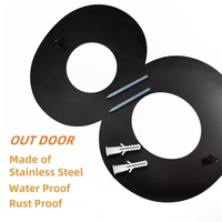 Plaques de porte modernes personnalisables en acier inoxydable de 20/30 cm pour numéros de maison, appartement, bureau, garage, portail – Fixation par vis