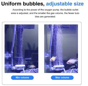 제어 밸브가있는 수족관 에어 스톤 어항 나노 버블 키트 조용한 초고 용해 산소 디퓨저 - Product Image 6