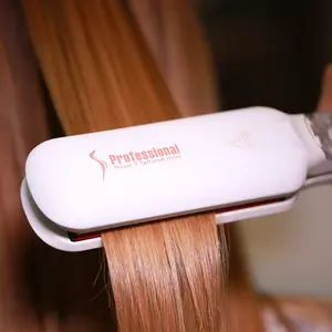 OEM factory Unisex hair styling PTC heat straightening brush Portable Beard Straightener long and short Hair straightener brush
