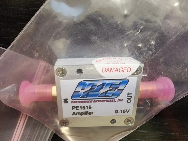 PLC PE1515 Low Noise SMA RF Amplifier NEW Warranty Product