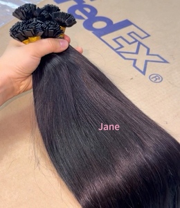 Extensioni di Capelli Umani Vergini Non Trattati Indiani e Cambogiani di Alta Qualità, con Cheratina, Ondulati, Lisci e con Punta a K - In Offerta - Product Image 5
