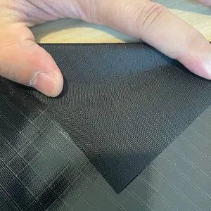 Waterproof Flame-retardant Composite Fabric 300D9 * 9 TPU Transparent Mesh Folder File Bag TPU Transparent Mesh Folder