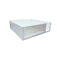 Table basse en bois MDF avec peinture brillante Design contemporain pour l'intérieur et l'extérieur pour les meubles de salon
