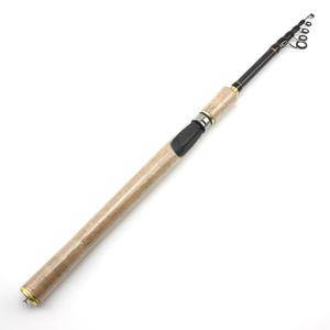 Ultra-corto Ultra-leggero retrattile bocca di cavallo canna di esca con manico in legno popolare canna da pesca per la pesca della spigola europa America - Product Image 6