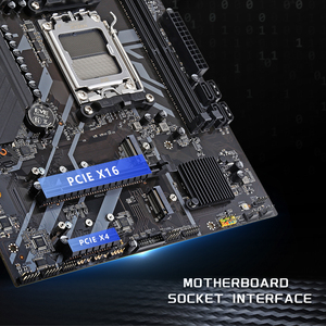 Carte mère de bureau AMD Micro ATX <span class=keywords><strong>B650</strong></span> PRO BLACK, chipset AMD <span class=keywords><strong>B650</strong></span>, AM5 pour processeurs de séries 7000/8000, DDR5 double, MAX 96 Go, M.2 - Product Image 4