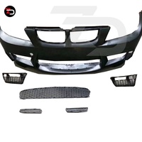Diskon besar-besaran 2005-2012 Bumper depan Kit bodi bahan serat kaca tampilan 1M untuk BMW 3 Series E90