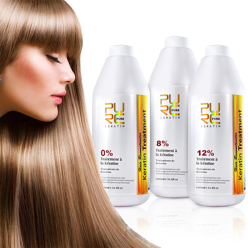 Оптовая продажа с фабрики, чистый кератин, бразильский кератин, крем для гладкого выпрямления волос, органический Кератин для лечения волос, кератина 1000 мл
