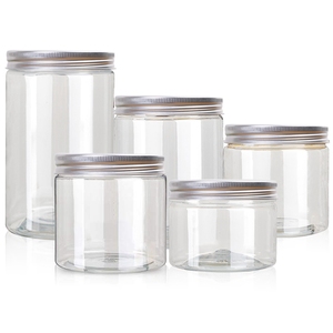 Wide mouth glass plastic mason jar pet jam jar wholesale