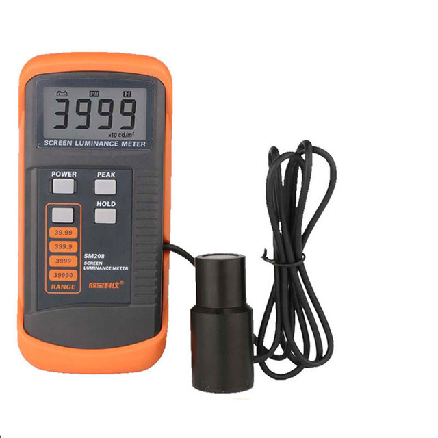 Screen Brightness Meter Luminance Meter 0.01-39990cd/m2 Light Detector