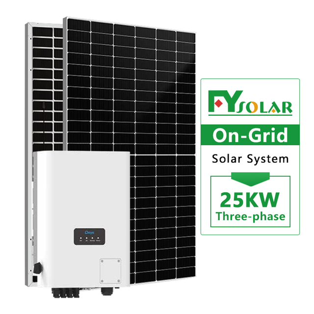 20kW 25kW on Grid Solar Panel System Kit with MPPT/PWM Controller for Home Use Solar Power System