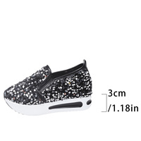 Mocassins à talons hauts en cuir de vache blanc de style coréen pour l'été, imprimés géométriques, décontractés, plateforme pour femmes Miwano