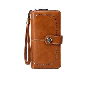 Muestra gratuita 2023, nuevo tarjetero con bloqueo RFID, cartera tipo clutch para mujer, último modelo de bolso para dama - Product Image 1