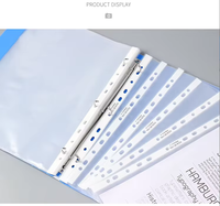Protège-documents A4 en plastique PP écologique recyclé transparent, fin, populaire, sans perforation, à chargement par le haut