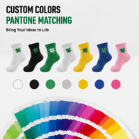 Usine de chaussettes personnalisées OEM ODM, faible MOQ, chaussettes de sport en coton jacquard brodé, logo personnalisé, couleur et taille sur mesure pour la course à pied