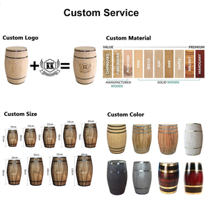Barril <span class=keywords><strong>de</strong></span> Roble Decorativo y Versátil para Promoción <span class=keywords><strong>de</strong></span> Bodegas, Uso en Restaurantes, Hoteles, Bares y Jardines - Product Image 4